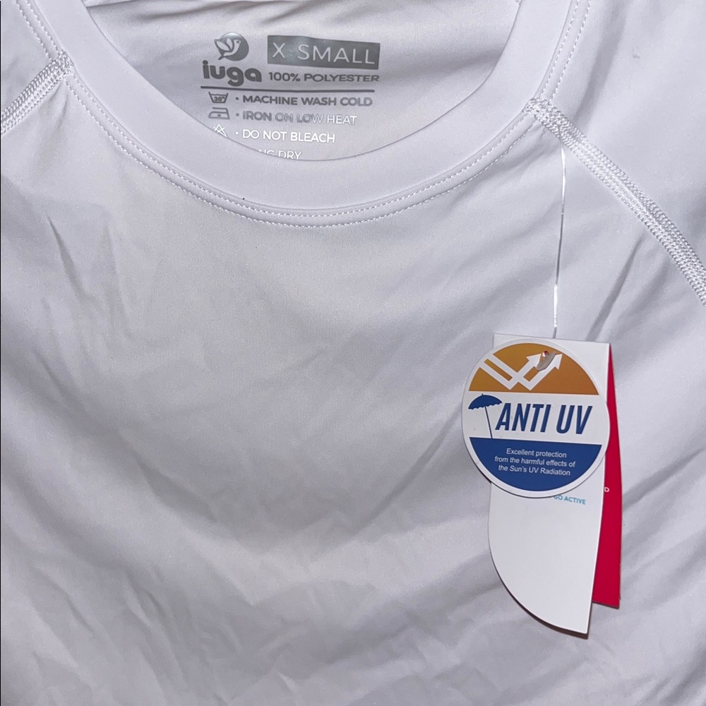 IUGA White UVF 50+ Protection Long Sleeve Shirt, Size XS - Picture 2 of 5